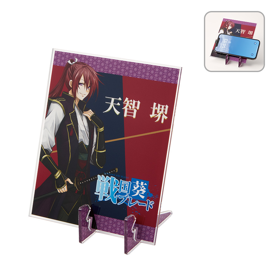 角度が変えられるアクリルスマホスタンド