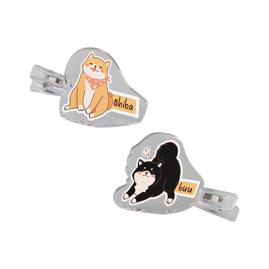 アクリルヘアクリップ