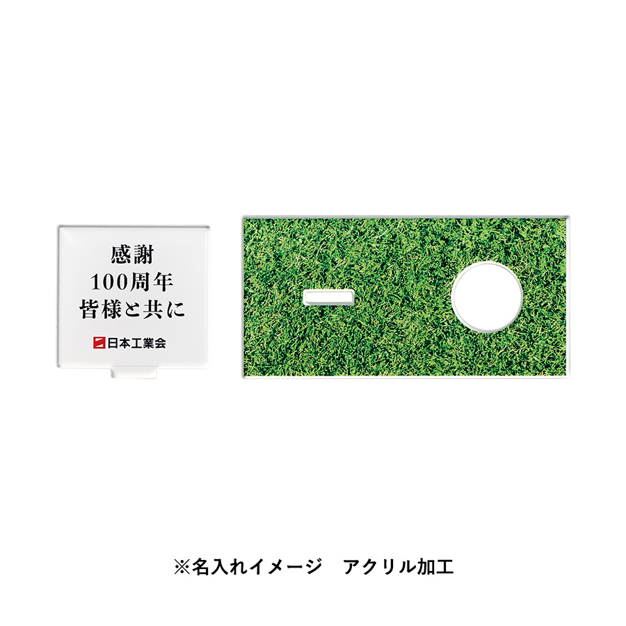 アクリルスタンド47×47mm付ゴルフボールディスプレイ