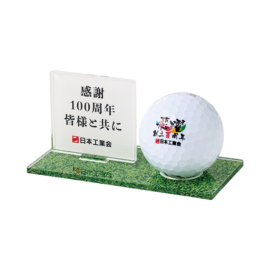 アクリルスタンド47×47mm付ゴルフボールディスプレイ