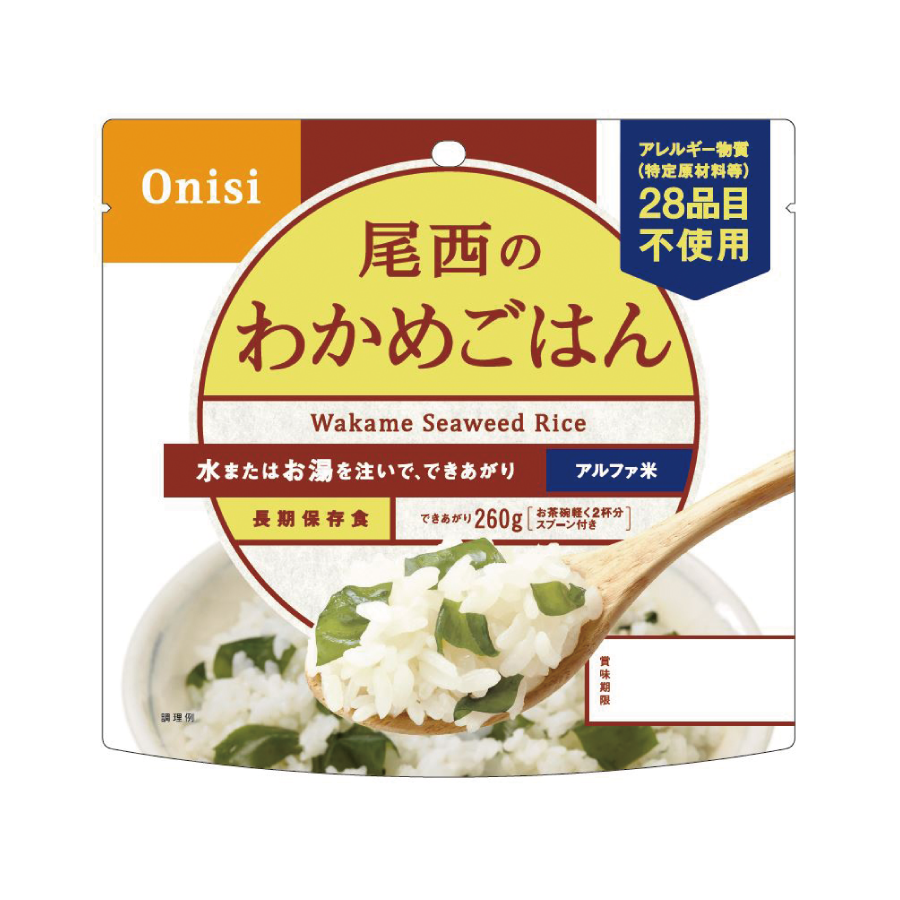 1004 100g尾西のわかめごはん