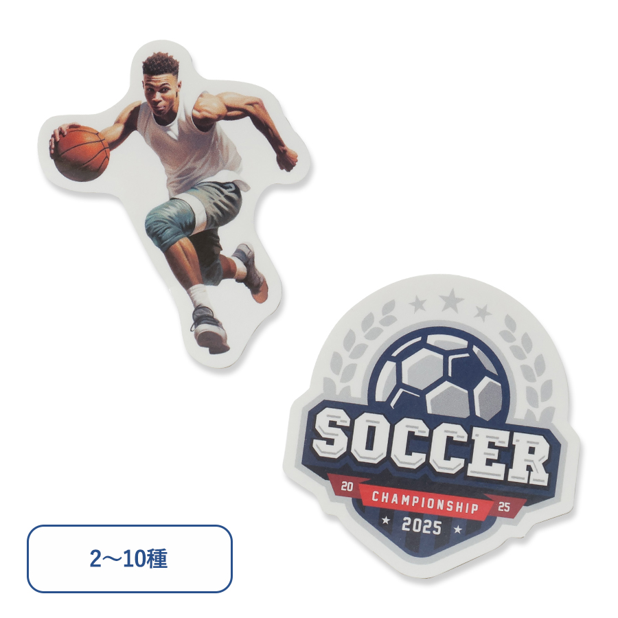 GOL-1009ロゴステッカー　100×100（mm）内オリジナル型【2～10種】