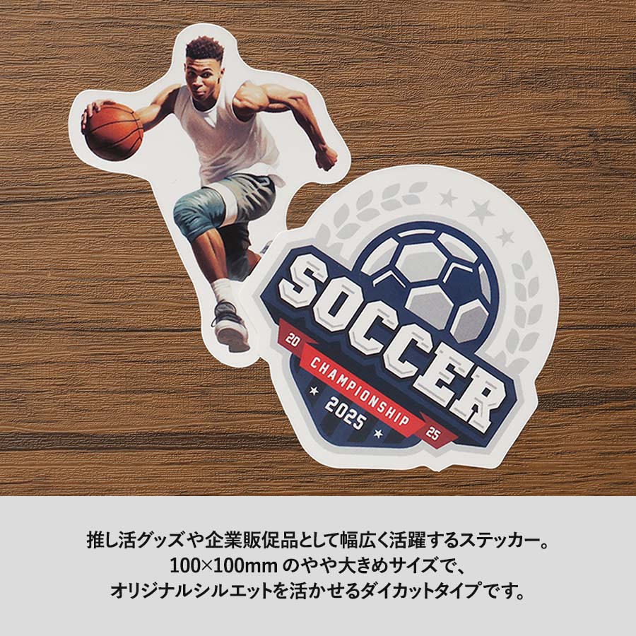 ロゴステッカー　100×100（mm）内オリジナル型