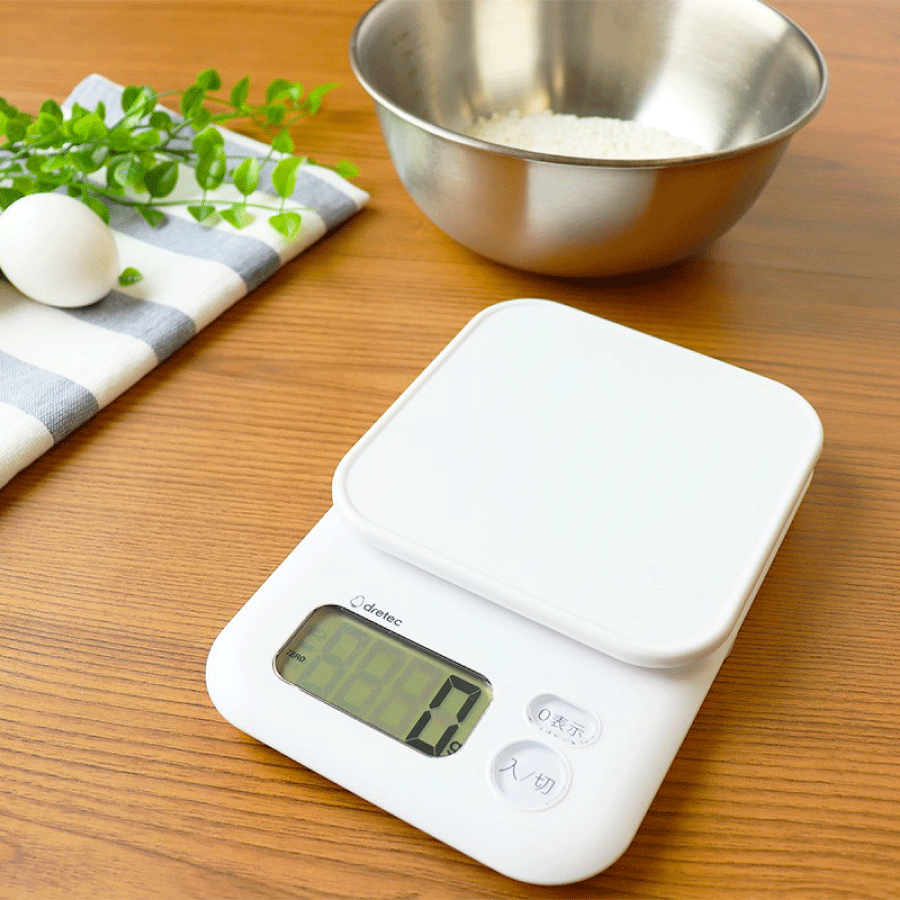 デジタルスケール「ガナッシュ」2kg　ホワイト