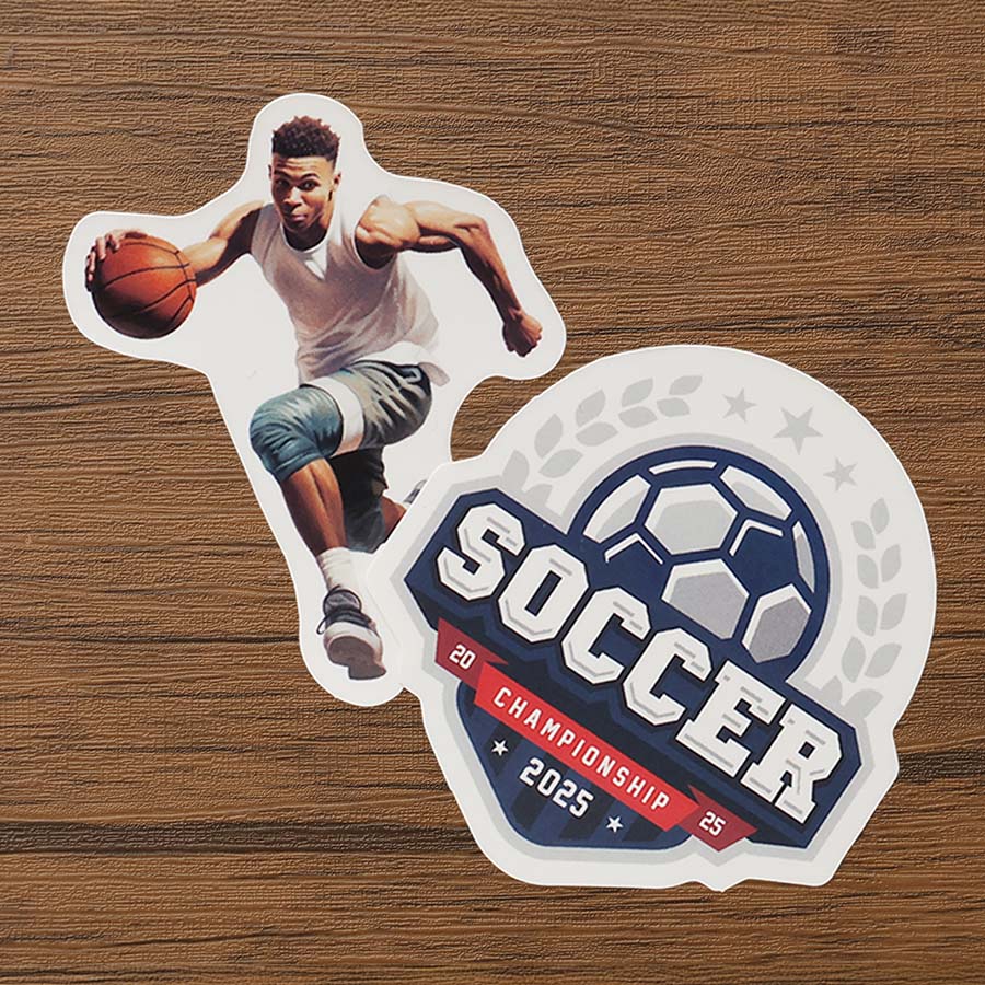 ロゴステッカー　100×100（mm）内オリジナル型【2～10種】