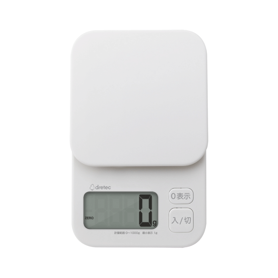 KS-632 デジタルスケール「トルテ」1kg　ホワイト