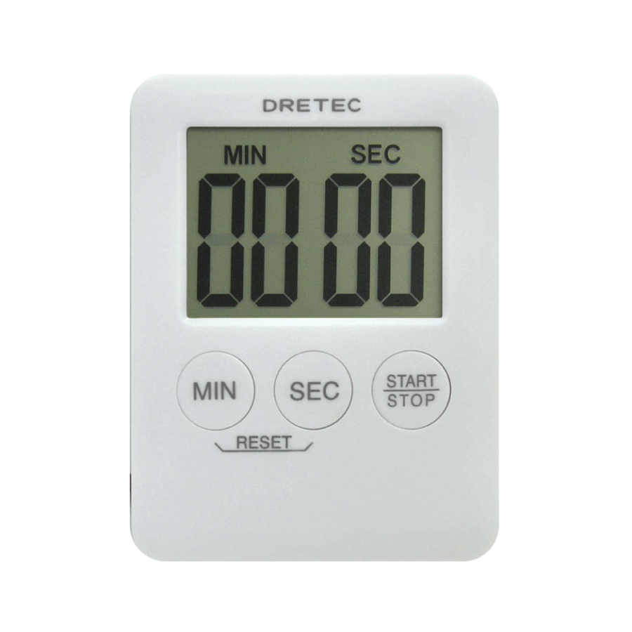 T-307 デジタルタイマー「ポケッティ」　ホワイト
