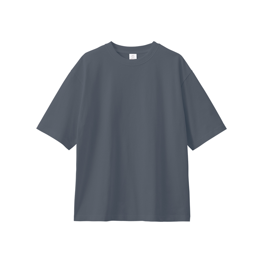 カスタムデザインオーガニックコットンTシャツ 7.4オンス オーバー