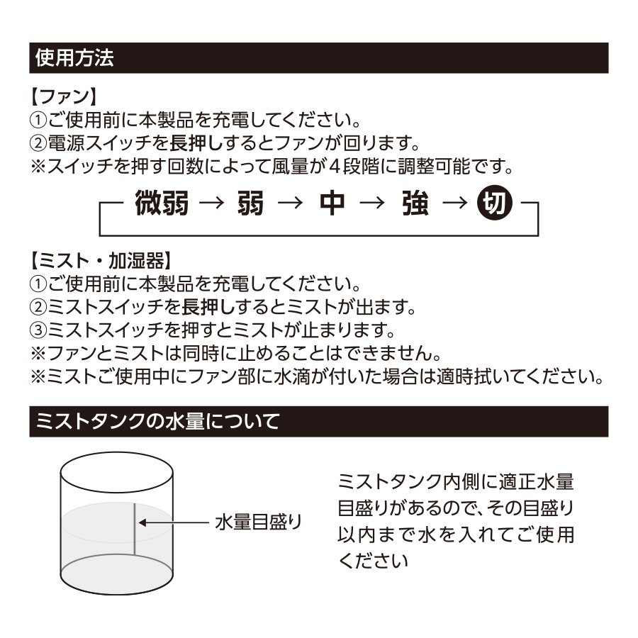 【先行掲載】ポータブルミストUSBファン