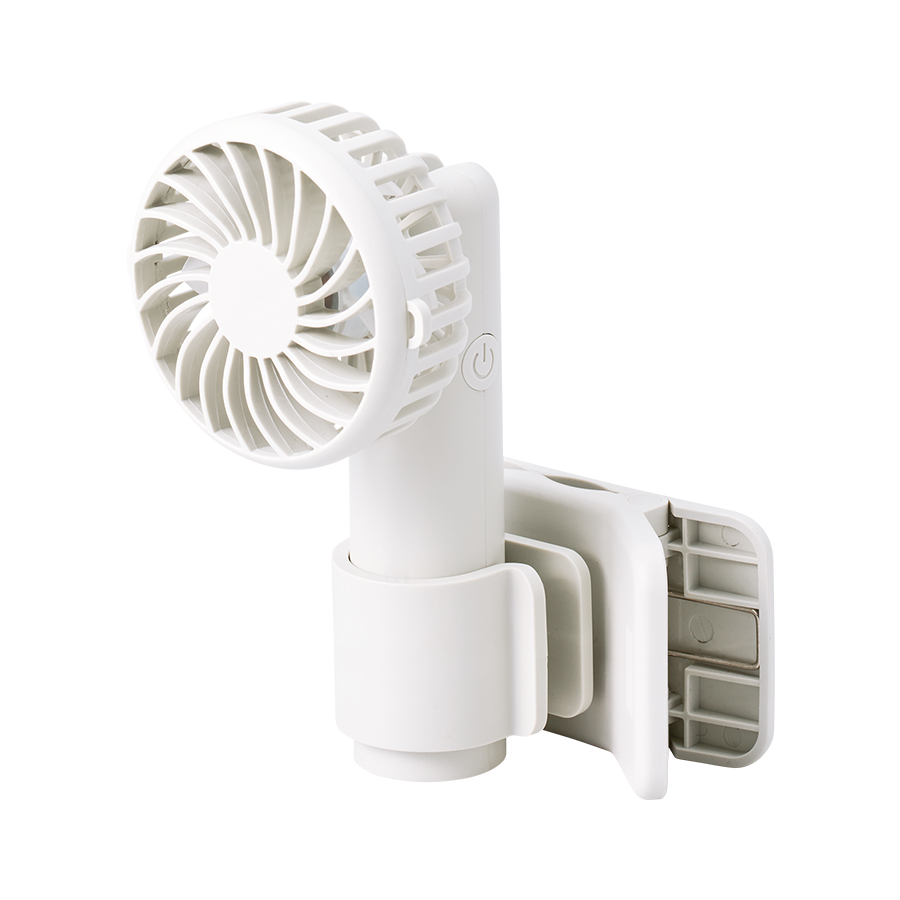 【先行掲載】日傘にもつけられるクリップ付ハンディファン