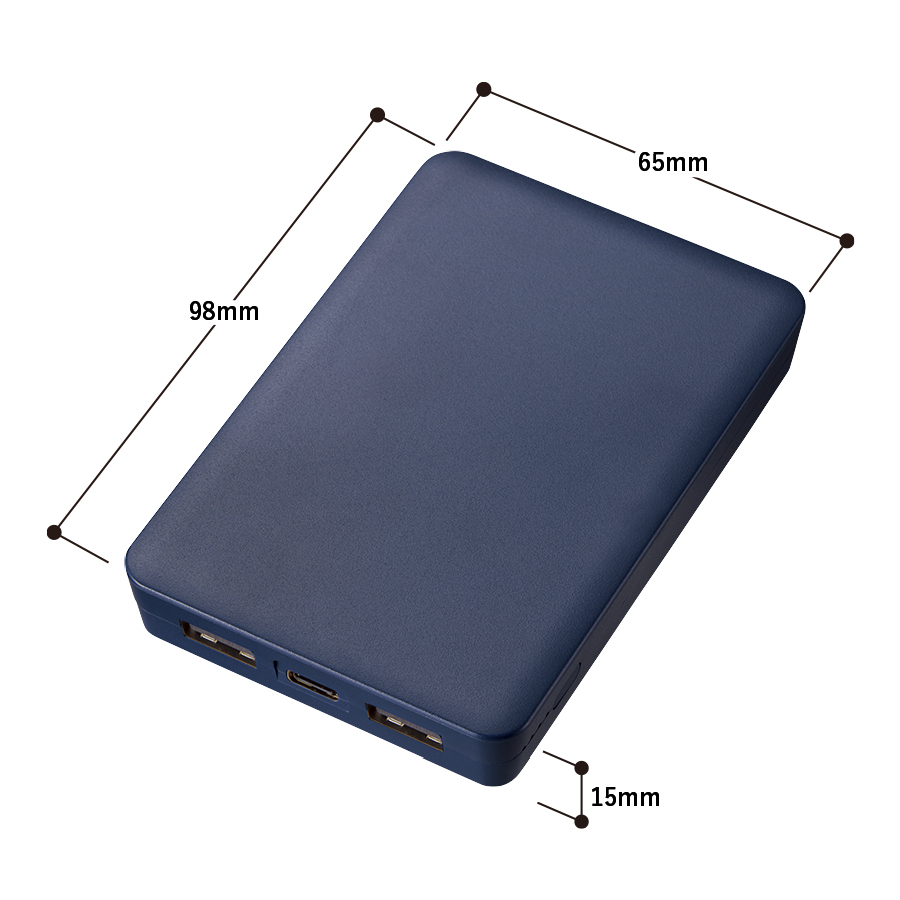 全面印刷できるモバイルチャージャー5000　スクエア