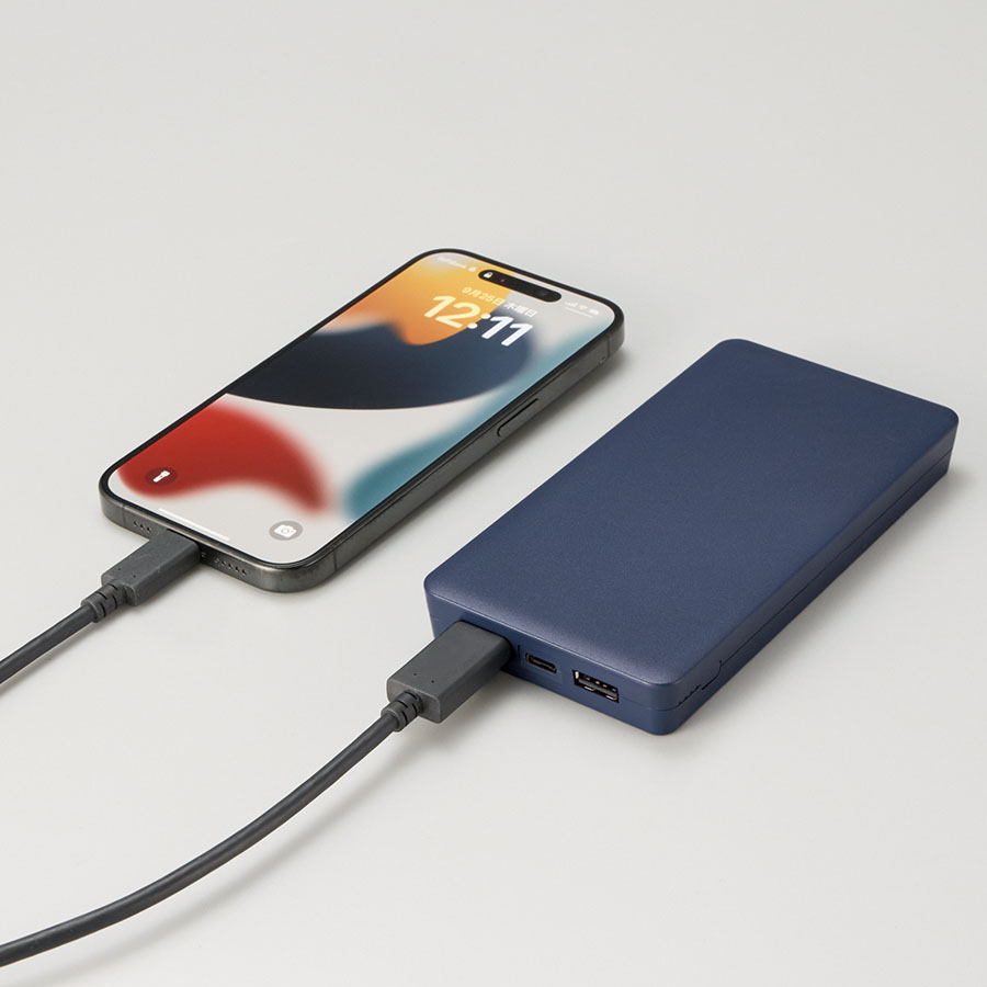 全面印刷できるモバイルチャージャー10000　スクエア