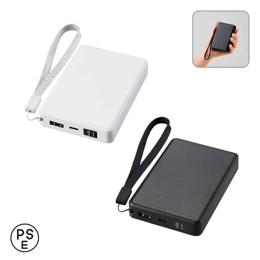 TE-0045 【先行掲載】モバイルチャージャー8000　デジタル表示付