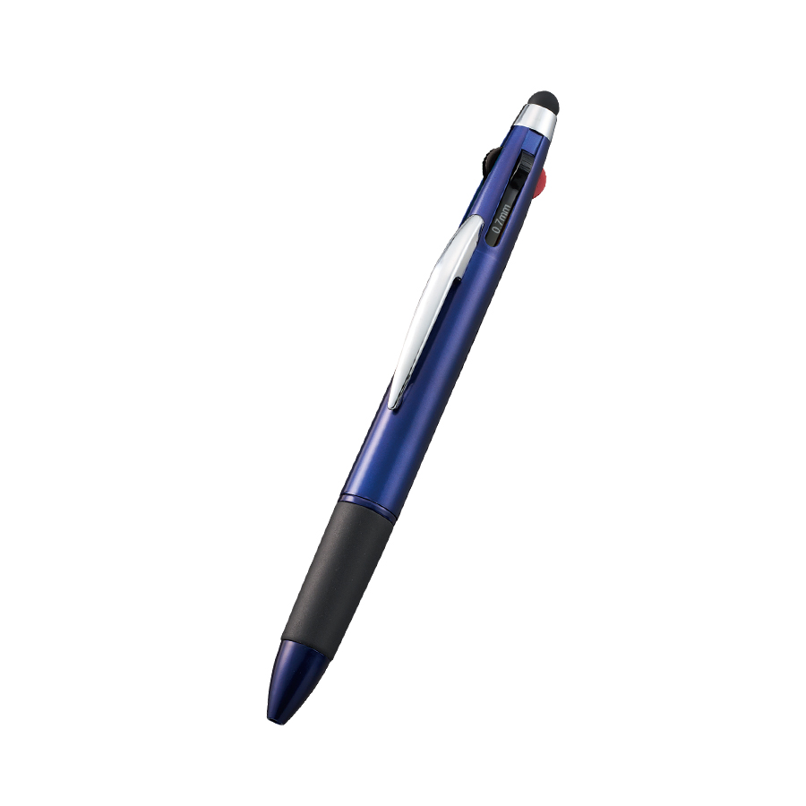 タッチペン付3色+1色スリムペン（再生ABS）｜ノベルティ・物販・記念品 
