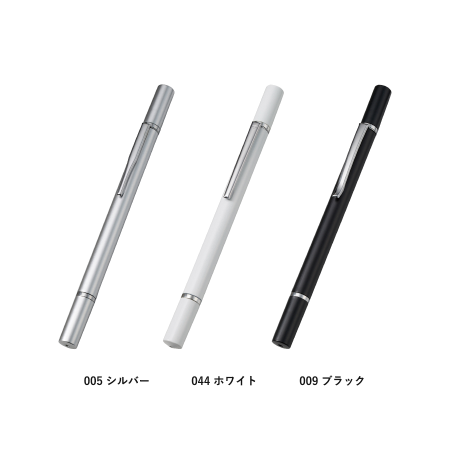 ボールペン付クリアディスク型タッチペン（再生ABS）