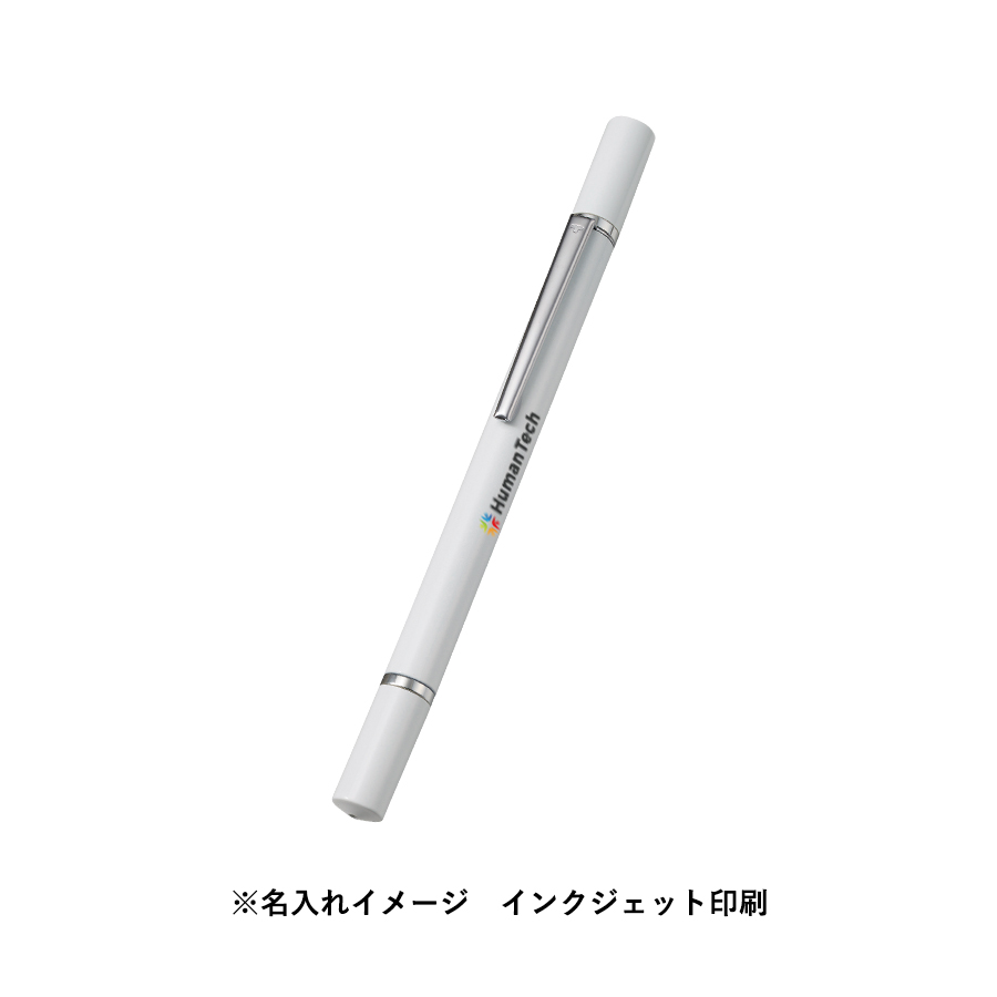 ボールペン付クリアディスク型タッチペン（再生ABS）