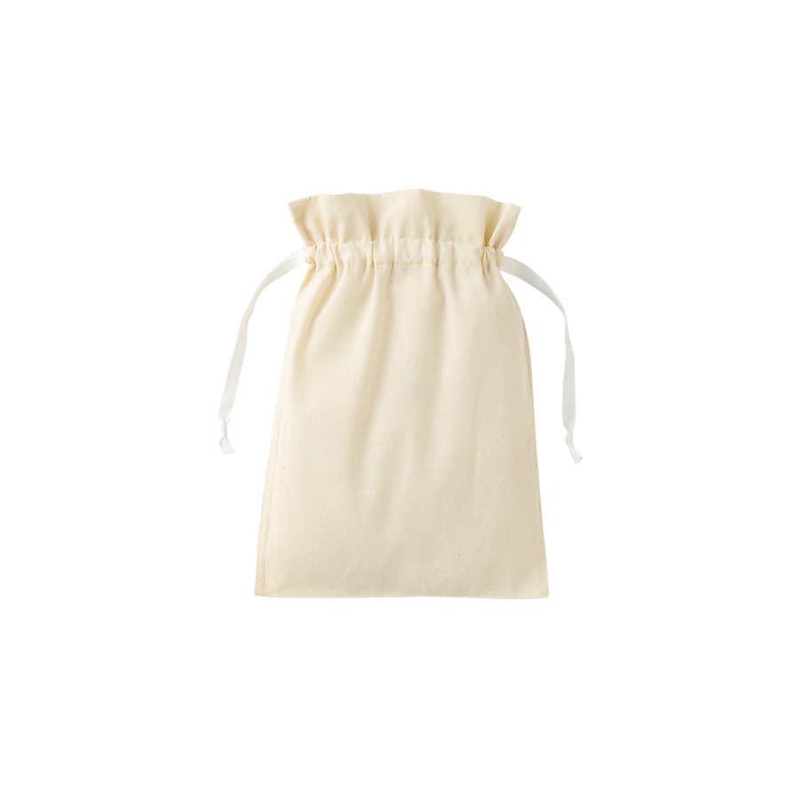 コットンカラーリボン巾着（M）