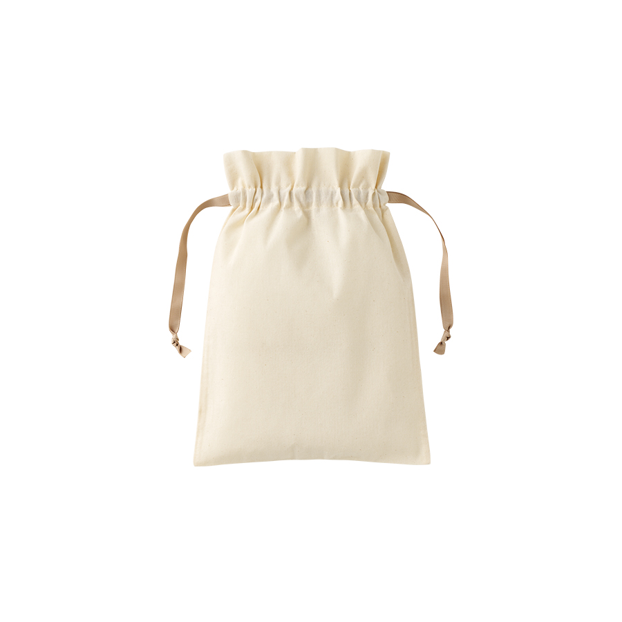 コットンカラーリボン巾着（M）