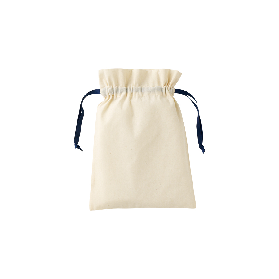 コットンカラーリボン巾着（M）