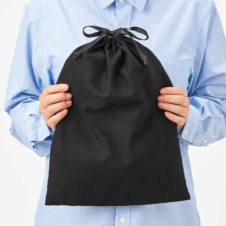 【先行掲載】スウェード風巾着（L）