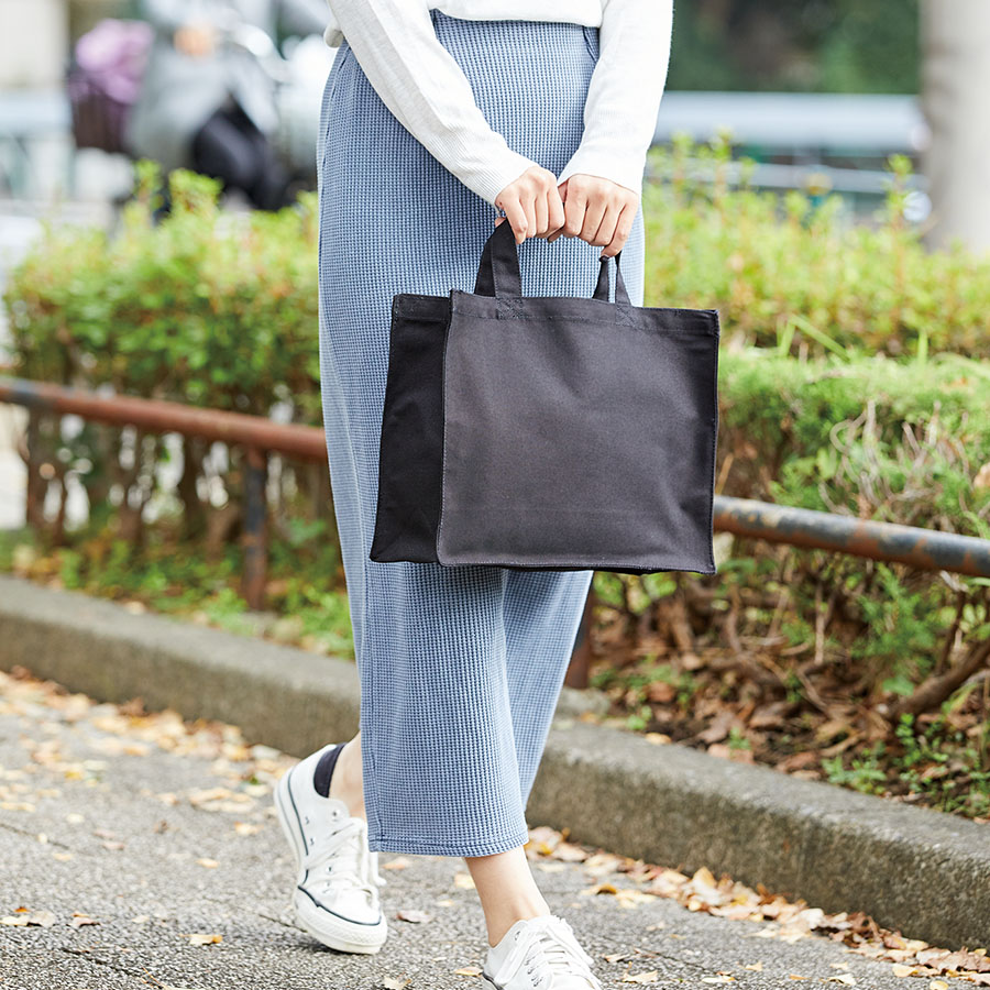 キャンバスカレッジトート（M）ワイド