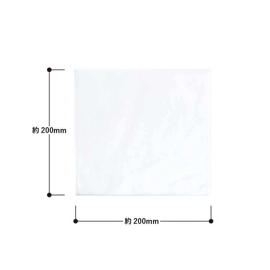 ソフトタッチミニタオル　ホワイト