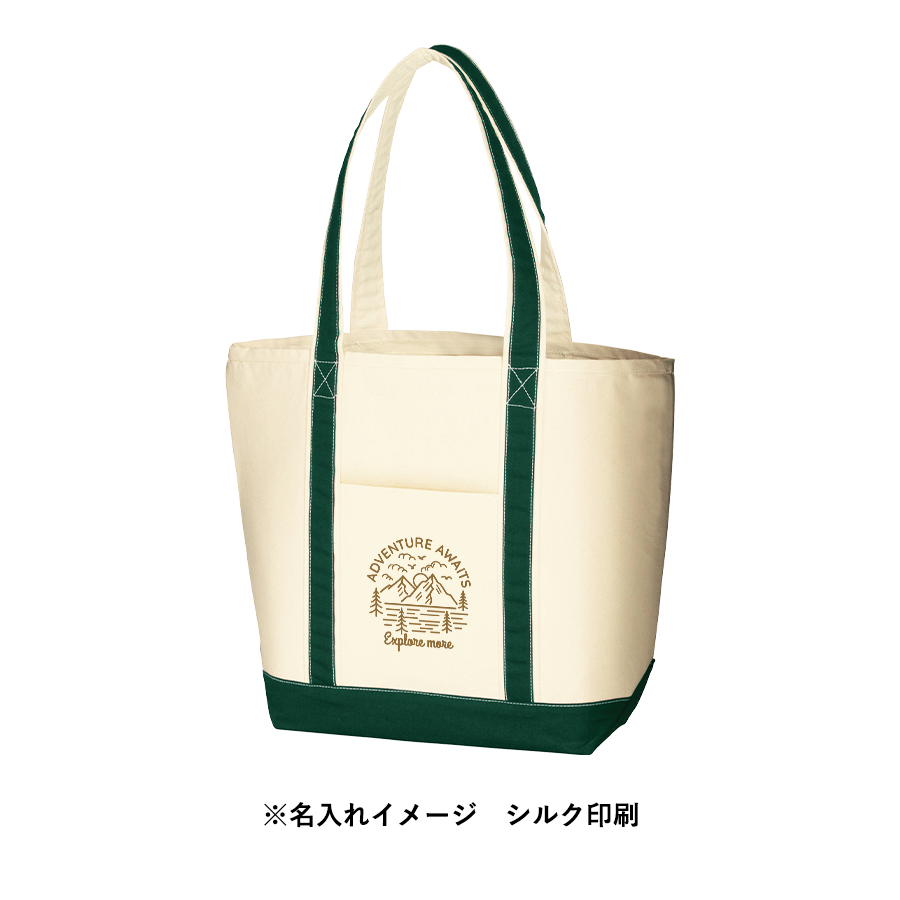 キャンバスバイカラートート（L）