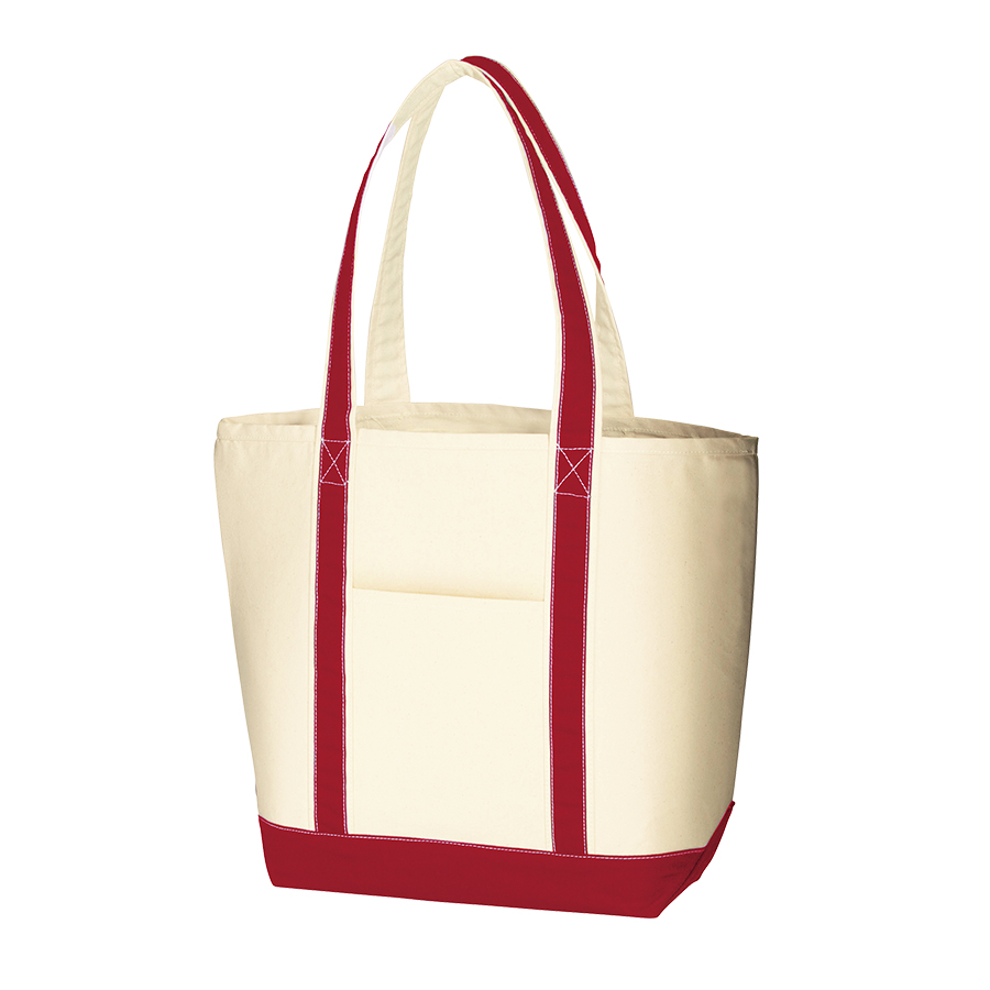 キャンバスバイカラートート（L）