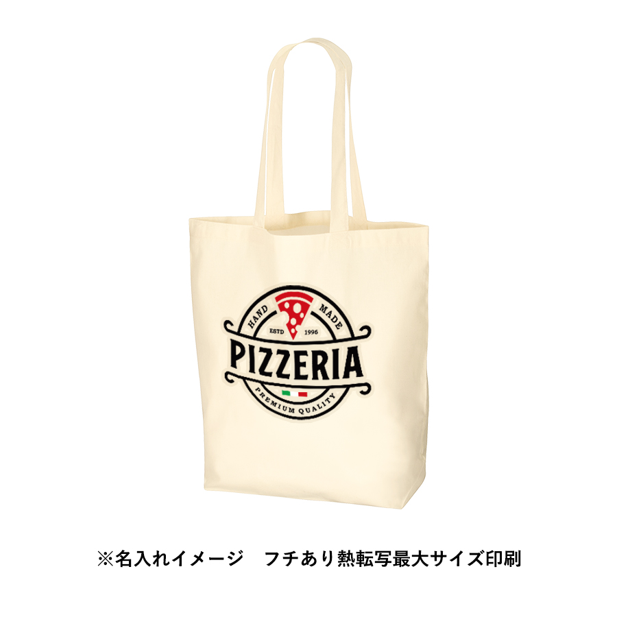厚手コットンマチ付トート（Ｌ）　ナチュラル