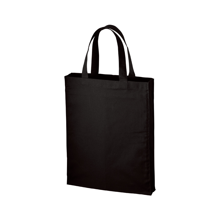 厚手コットンA4スクエアトート　ブラック