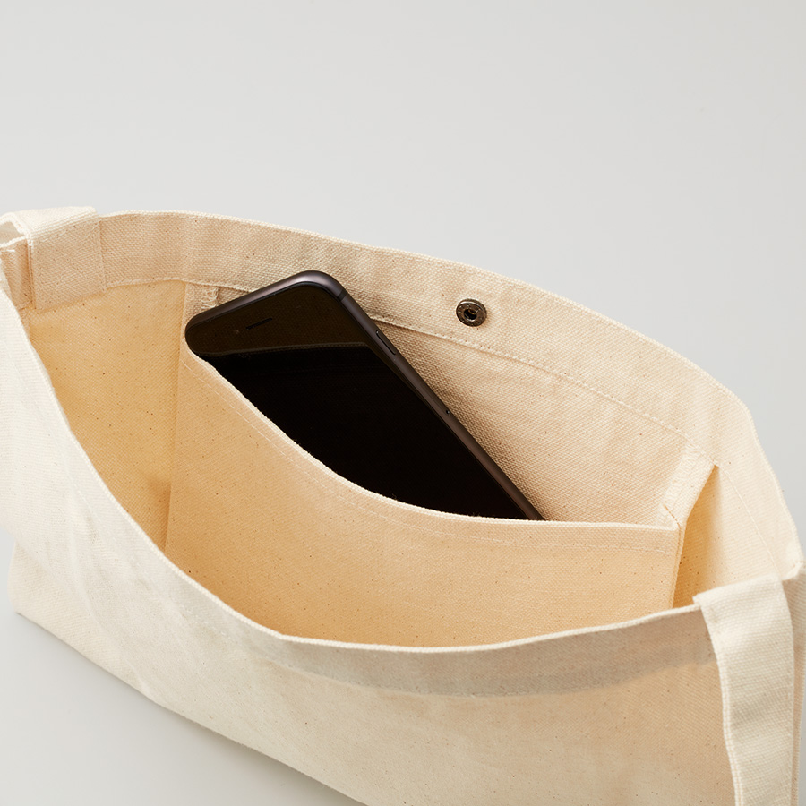 キャンバスサコッシュ　インナーポケット付　ナチュラル
