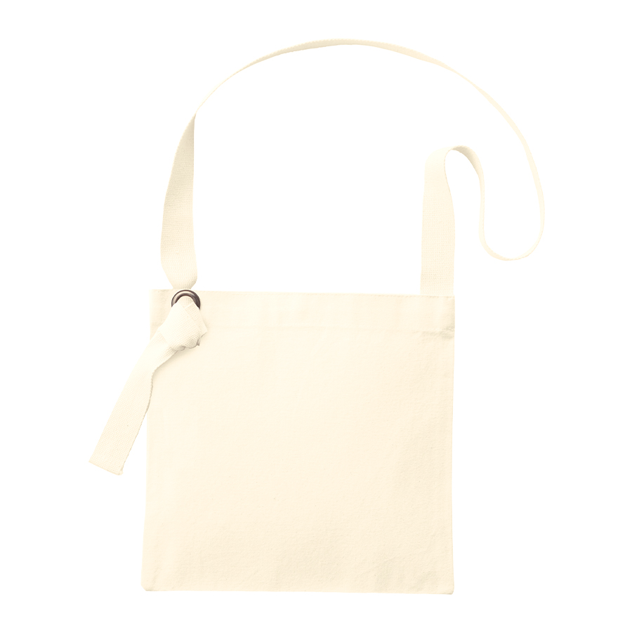 キャンバススクエアサコッシュ　ナチュラル