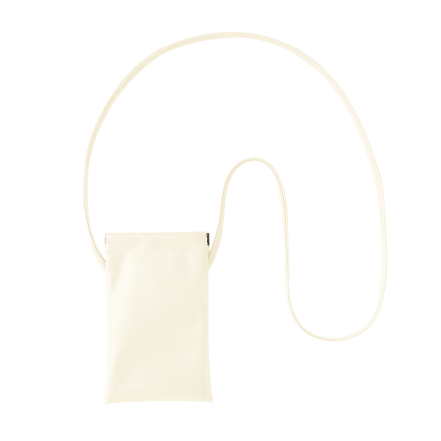 バネ口レザースタイルサコッシュ