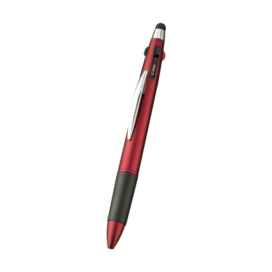 タッチペン付3色＋1色スリムペン