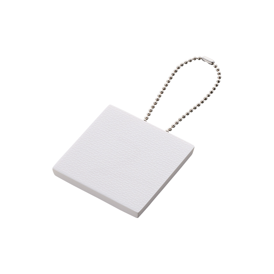 ミニピクチャーボードキーホルダー（50×50）　ホワイト