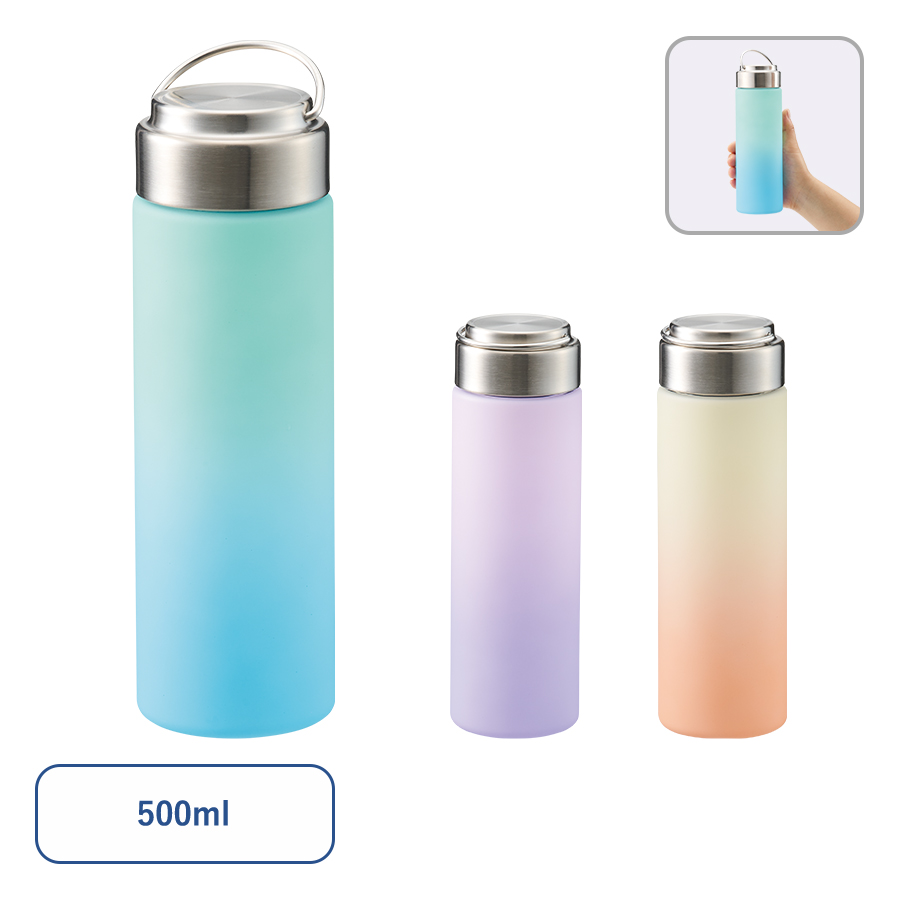 TS-1955 グラデーションハンドルクリアボトル500ml