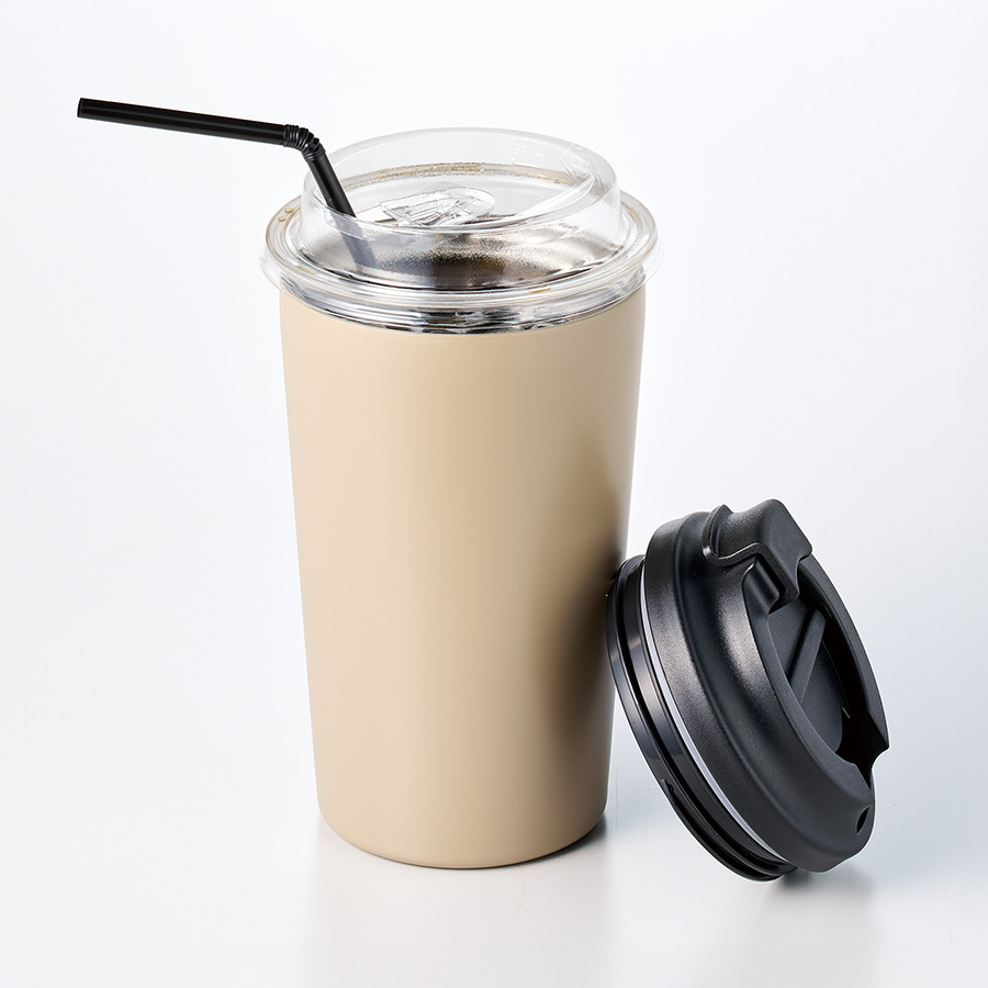 リッド付ステンレスサーモタンブラー450ml
