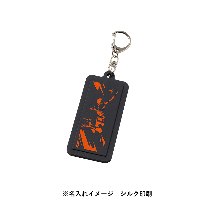ラバーキーホルダー（スクエア型）