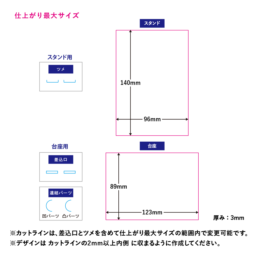 つながるアクリルスタンド