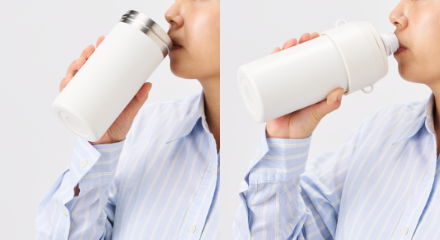 フタを外せば直のみタンブラーに！