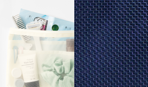 メッシュ／らくらく仕分けポーチ