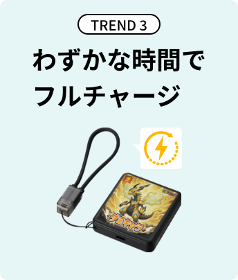 TREND3 わずかな時間でフルチャージ