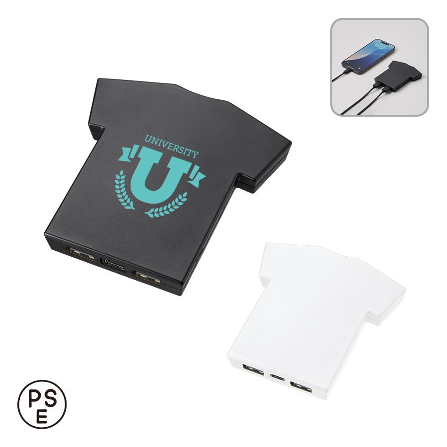 全面印刷できるモバイルチャージャー5000 Tシャツ