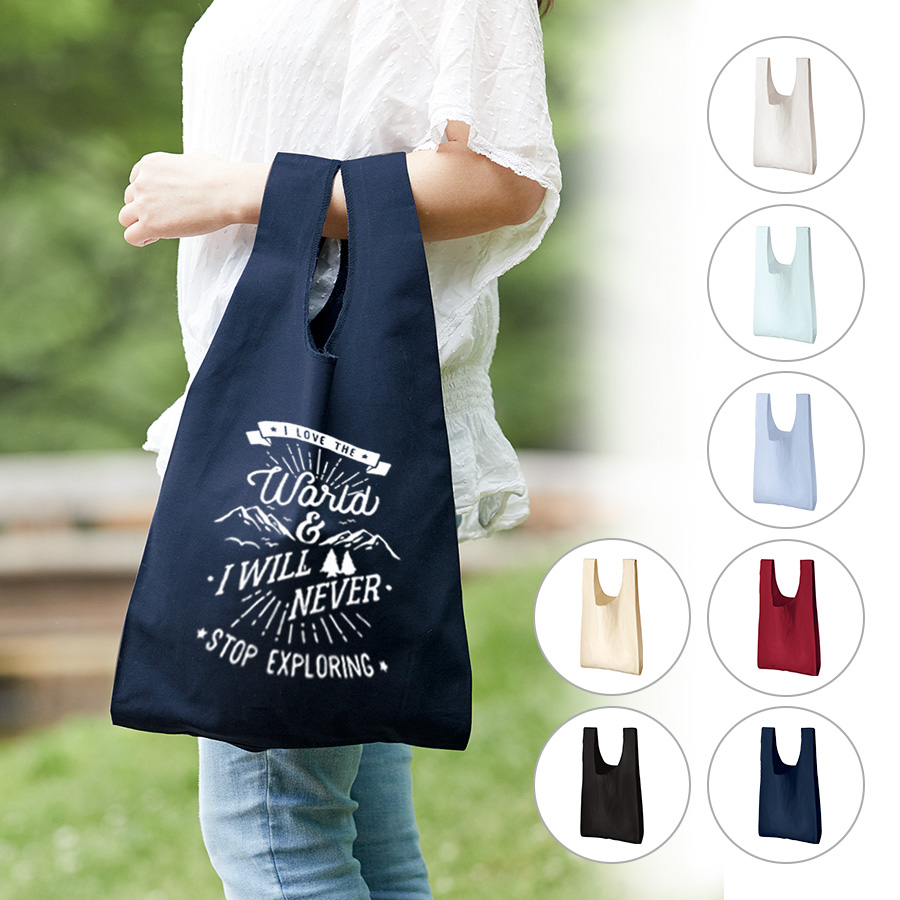 厚手コットンマルシェバッグ(M)