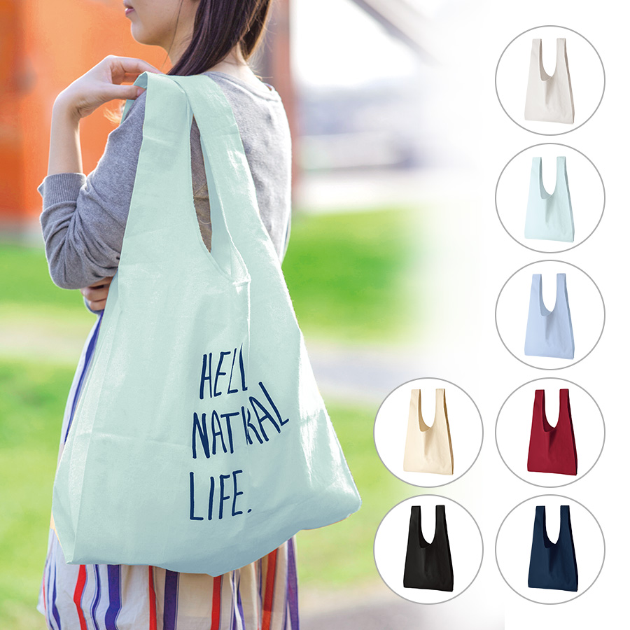 厚手コットンマルシェバッグ(L)