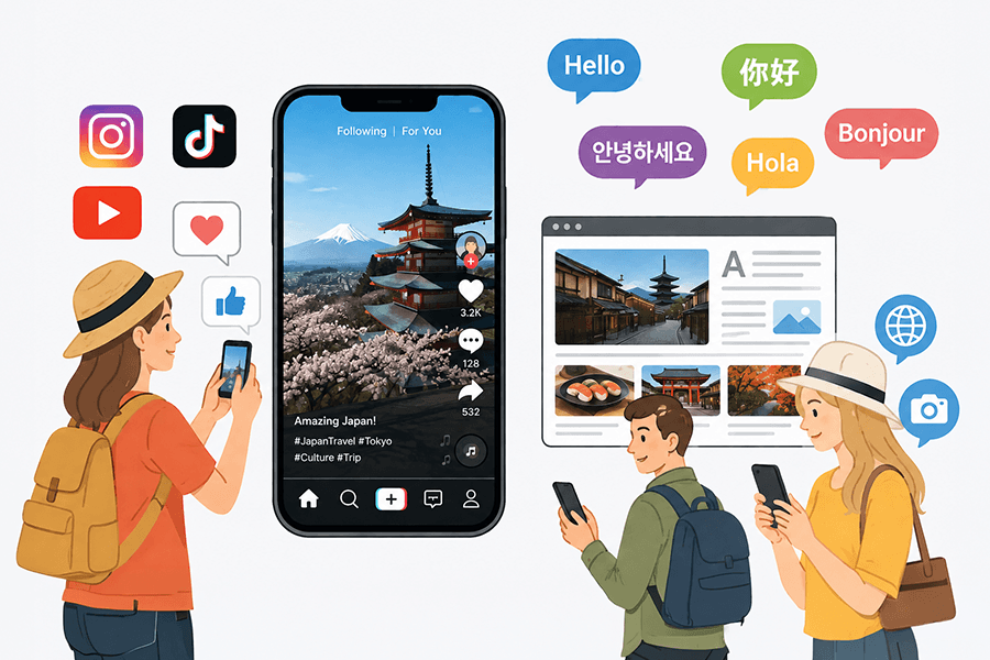 写真や動画、多言語でのSNS発信でインバウンド集客