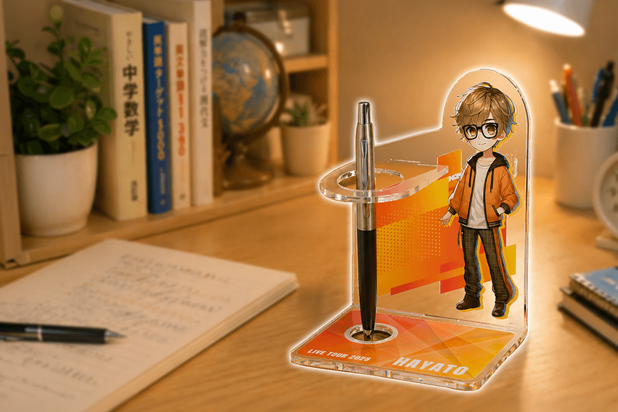 ペン立てとしてのアクリルスタンドの活用アイデア
