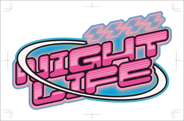 本体色に合わせてフチをつけたデザイン